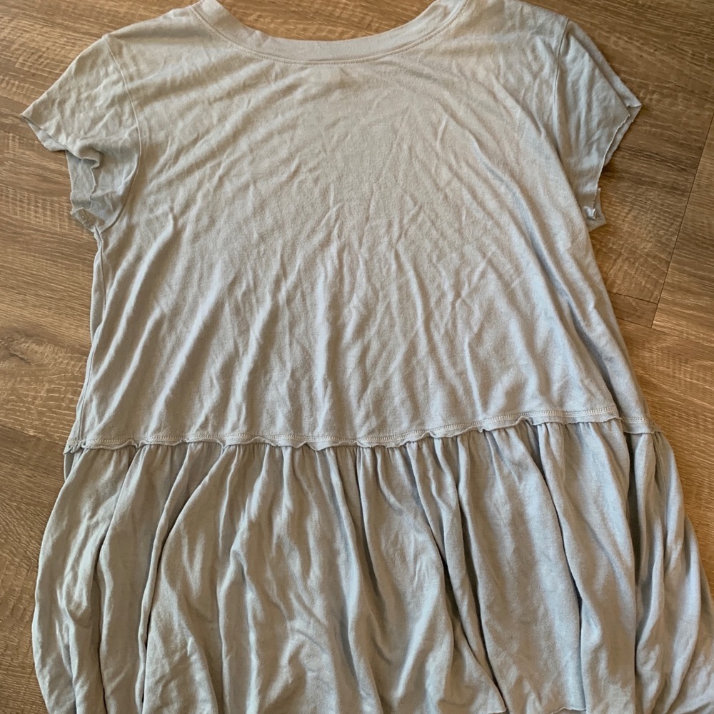 Light blue babydoll style flowy TShirt